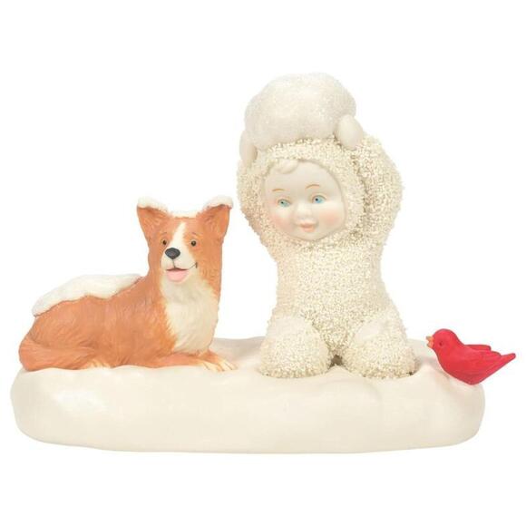 Department 56 Snowbabies Christmas Memories a Corgi Christmas Figurine NIB NEW